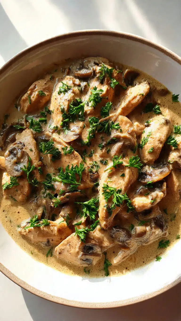 Dairy Free Mushroom Chicken