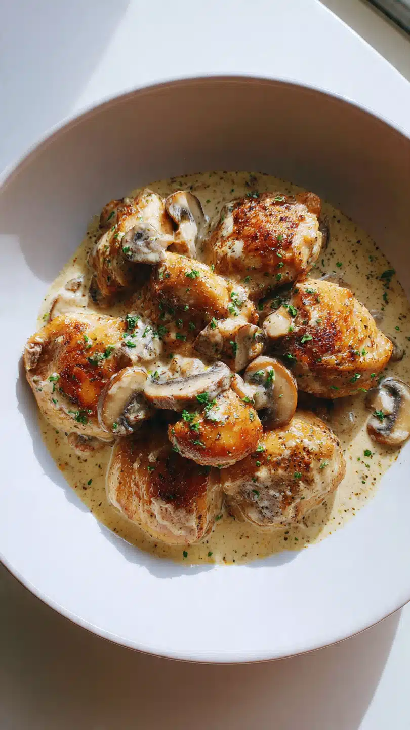 Air Fryer Mushroom Chicken