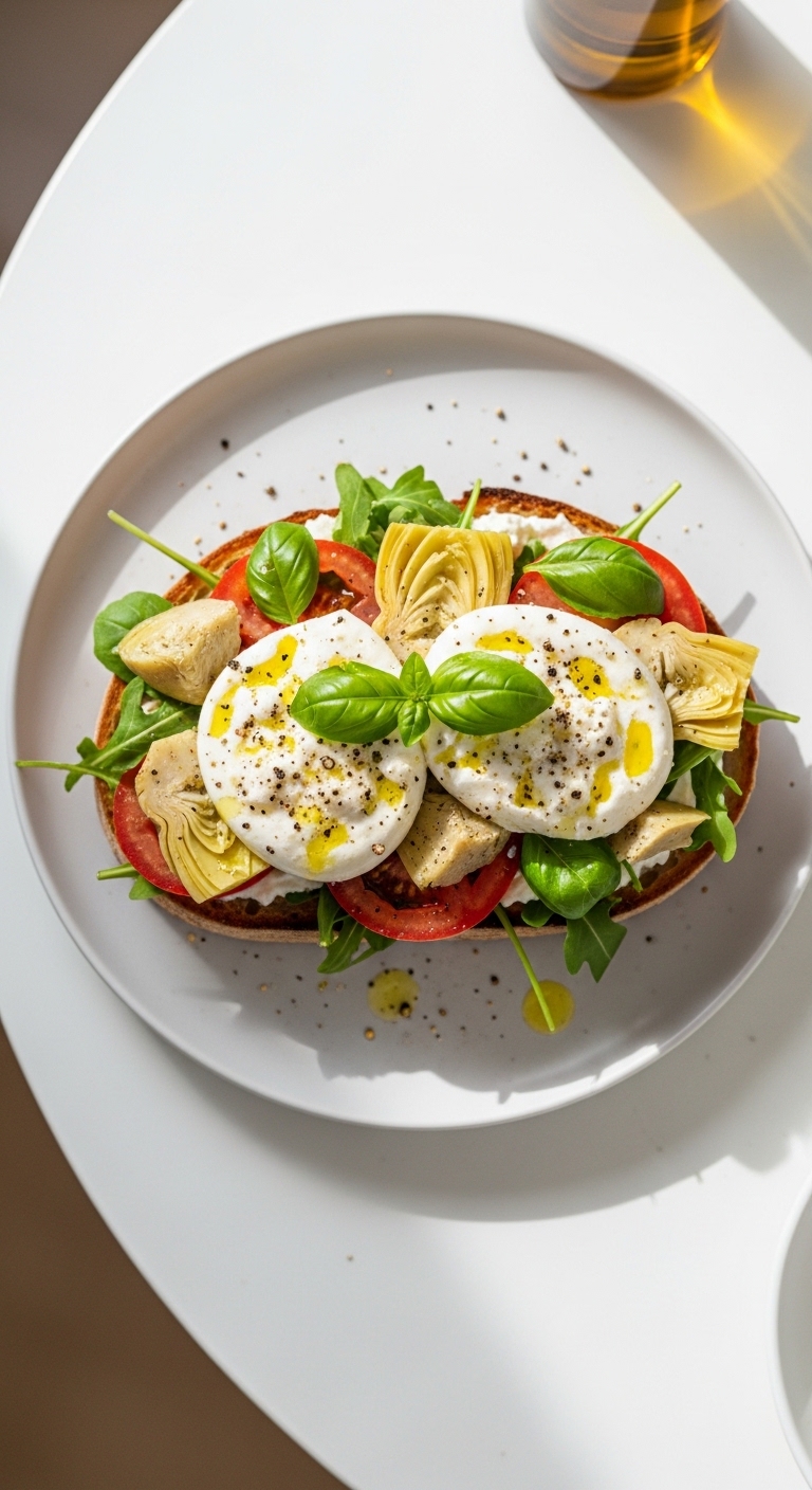 Burrata Artichoke Sandwich