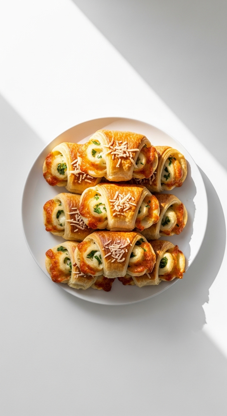 Cheesy Herb Croissant Roll-ups