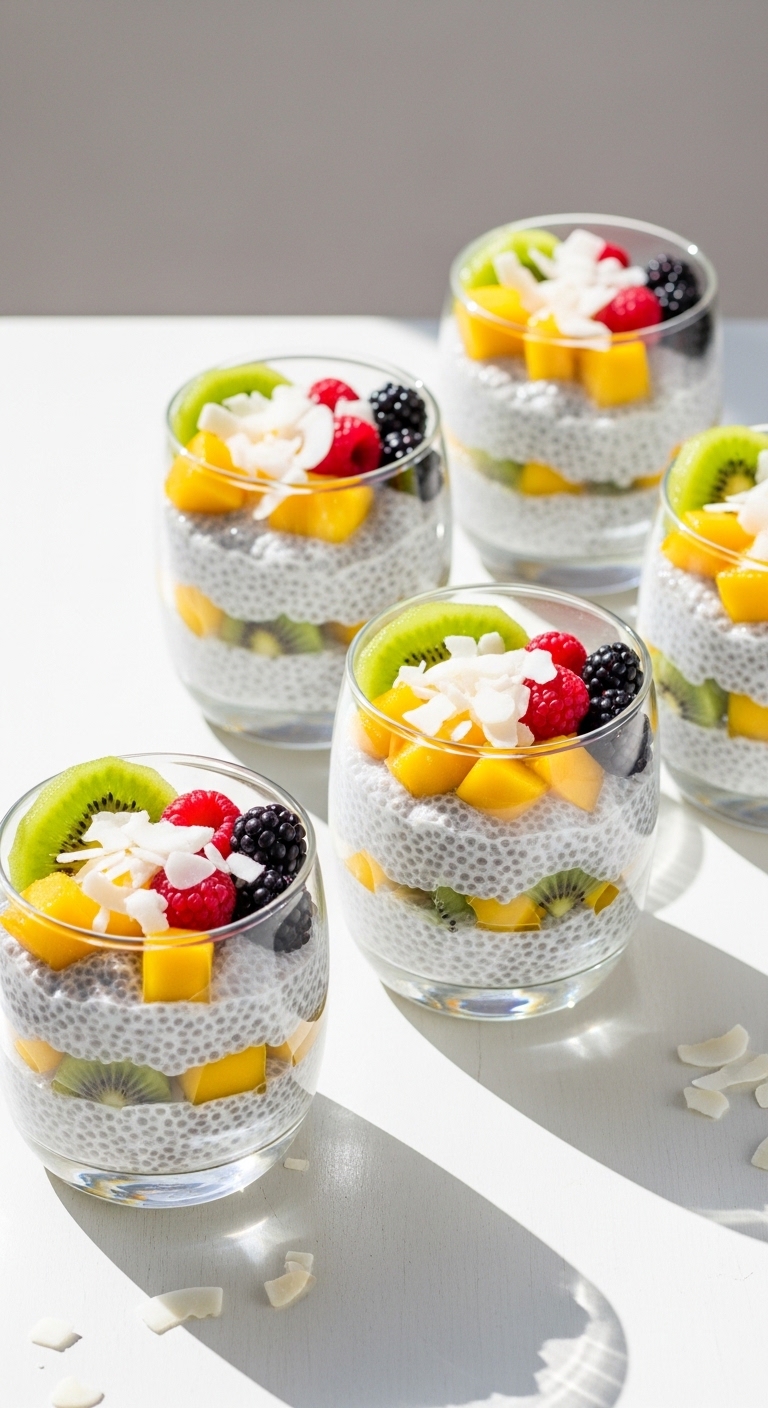 Coconut Chia Pudding Cups