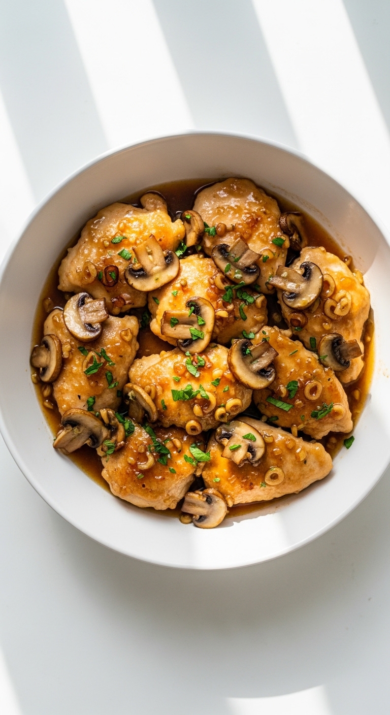 Honey Garlic Mushroom Chicken