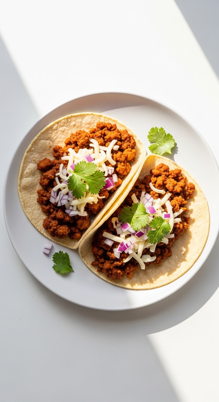 Vegan “Ground Beef” Birria Tacos