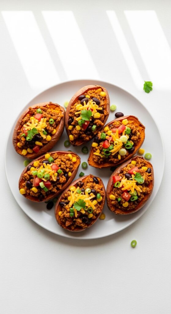 Turkey Stuffed Sweet Potato