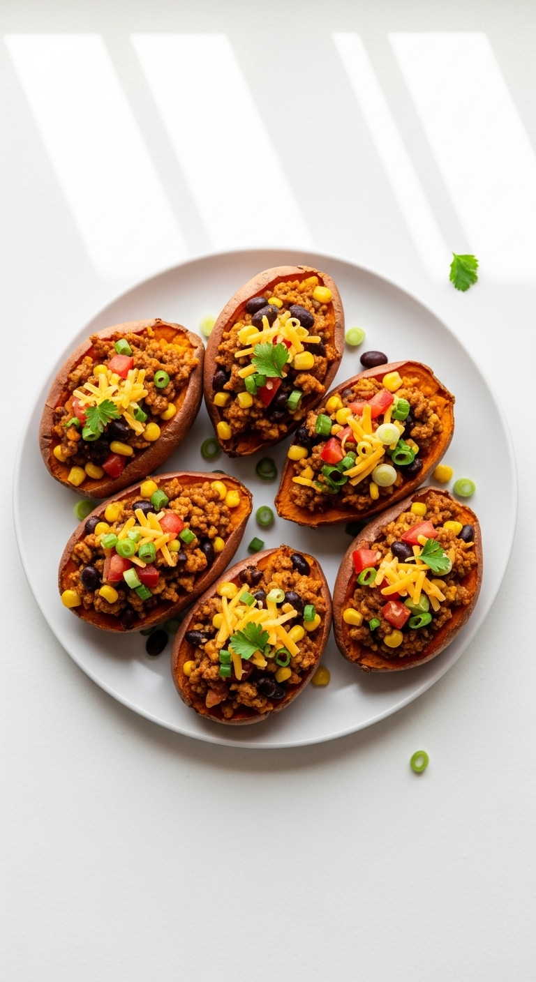 Turkey Stuffed Sweet Potato